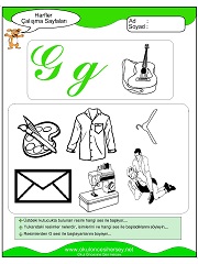 G Sesi Çalışma Sayfaları